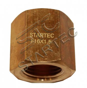 359 р. Соединитель переходник М16х1.5 (внутренняя резьба) латунь STARTEC STARTEC inf.11.f16  с доставкой в г. Майкоп. Увеличить фотографию 2