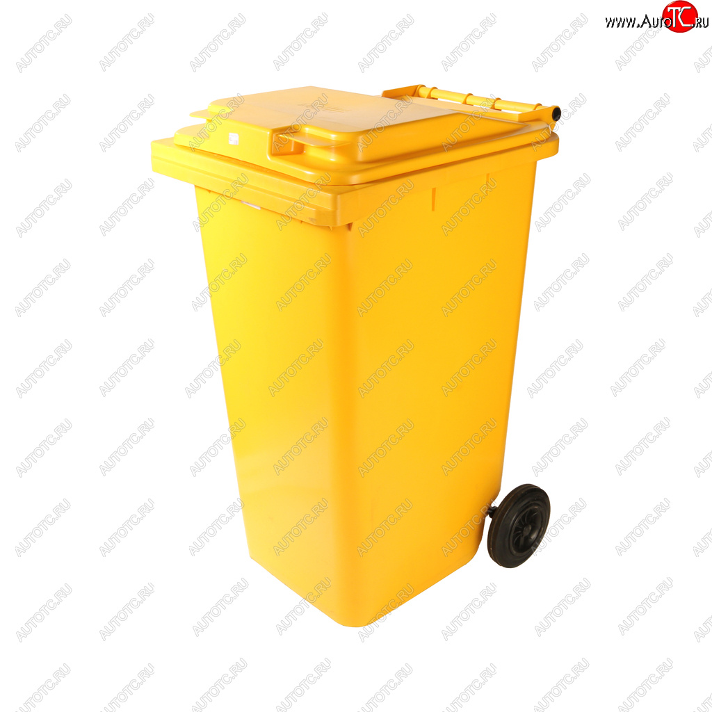 4 549 р. Контейнер мусорный 240л на колесах желтый 23.С29 IPLAST IPLAST ip-356604  с доставкой в г. Майкоп