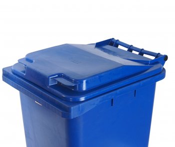 4 749 р. Контейнер мусорный 240л на колесах синий 23.С29 IPLAST IPLAST ip-356605  с доставкой в г. Майкоп. Увеличить фотографию 2