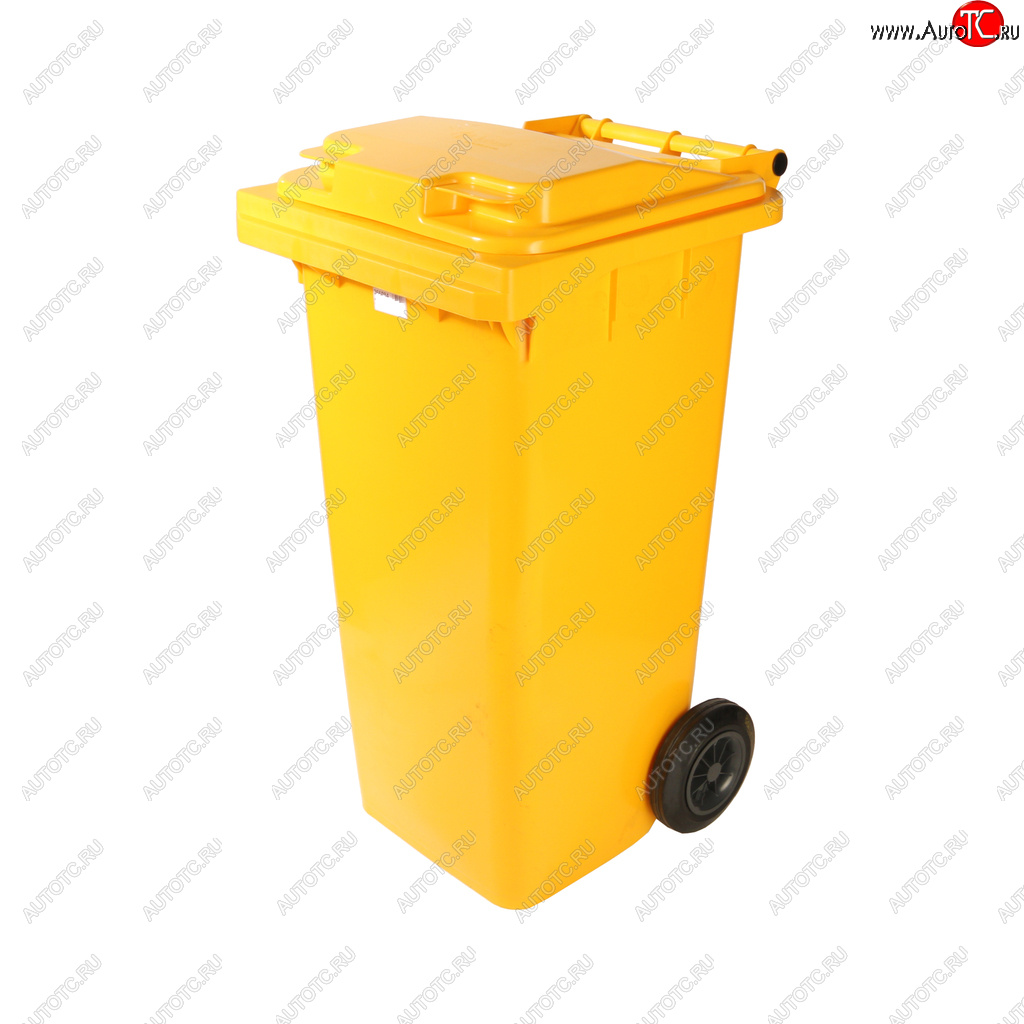 3 369 р. Контейнер мусорный 120л на колесах желтый 23.C29 IPLAST IPLAST ip-366084  с доставкой в г. Майкоп