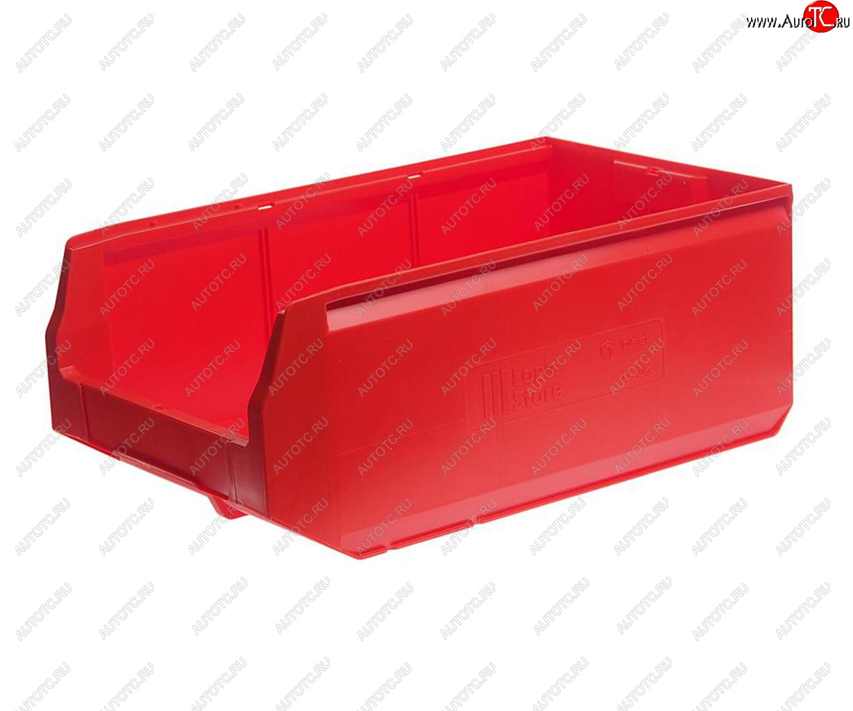 649 р. Лоток складской 500х300х200мм красный IPLAST IPLAST ip-378740  с доставкой в г. Майкоп