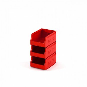 349 р. Лоток складской 300х225х150мм красный IPLAST IPLAST ip-378747  с доставкой в г. Майкоп. Увеличить фотографию 3
