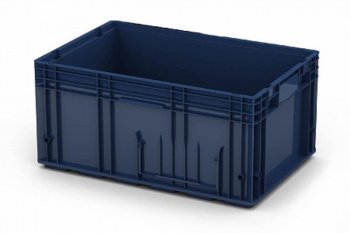 1 439 р. Ящик полимерный многооборотный 594х396х280мм синий IPLAST IPLAST ip-378844 IPLAST ip-378844  с доставкой в г. Майкоп. Увеличить фотографию 2
