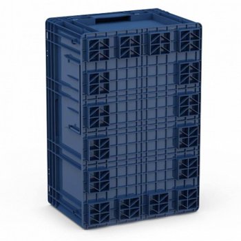 1 439 р. Ящик полимерный многооборотный 594х396х280мм синий IPLAST IPLAST ip-378844 IPLAST ip-378844  с доставкой в г. Майкоп. Увеличить фотографию 3