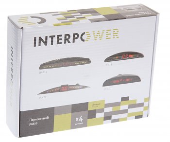 2 299 р. Датчик парковки d=19мм INTERPOWER INTERPOWER ip-415 (19mm) (4 датчика) black  с доставкой в г. Майкоп. Увеличить фотографию 4