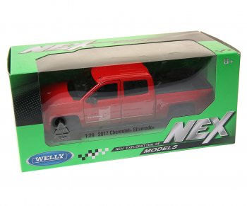 3 399 р. Модель автомобиля CHEVROLET Silverado металлическая (1:29) WELLY WELLY item no.24083w  с доставкой в г. Майкоп. Увеличить фотографию 1