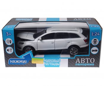 3 459 р. Модель автомобиля AUDI Q7 металлическая (1:24) АВТОПАНОРАМА АВТОПАНОРАМА jb1200118jb1251130  с доставкой в г. Майкоп. Увеличить фотографию 2