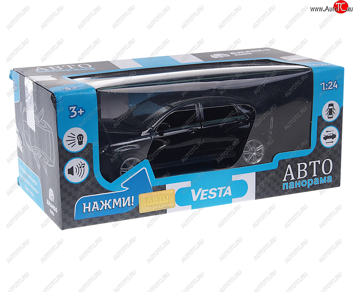 3 499 р. Модель автомобиля ЛАДА Vesta металлическая (1:24) АВТОПАНОРАМА АВТОПАНОРАМА jb1251150  с доставкой в г. Майкоп