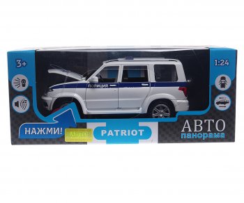 3 499 р. Модель автомобиля УАЗ-3163 Патриот металлическая (1:24) АВТОПАНОРАМА АВТОПАНОРАМА jb1251154  с доставкой в г. Майкоп. Увеличить фотографию 2