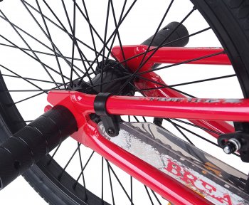 17 599 р. Велосипед 20 1-ск. BMX (AL-рама) красный HILAND HILAND jk2140001-20 HILAND jk2140001-20  с доставкой в г. Майкоп. Увеличить фотографию 5