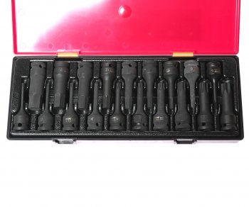 18 699 р. Набор головок торцевых 12 TORX,HEX ударных 19 предметов в кейсе JTC JTC TOOLS CO., LTD jtc-k4191  с доставкой в г. Майкоп. Увеличить фотографию 2