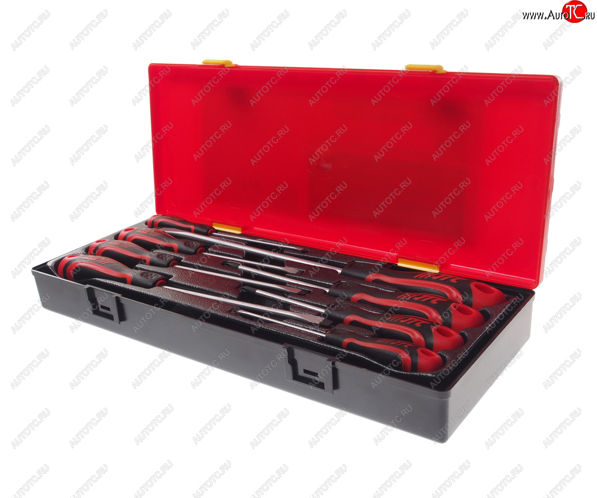 4 699 р. Набор отверток силовых SL 6шт.,PH 2шт. 8 предметов JTC JTC TOOLS CO., LTD jtc-k7086 JTC TOOLS CO., LTD jtc-k7086  с доставкой в г. Майкоп