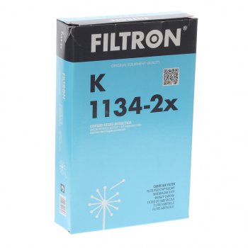 1 199 р. Фильтр воздушный салона TOYOTA Avensis (97-03) FILTRON FILTRON k1134-2x  с доставкой в г. Майкоп. Увеличить фотографию 2