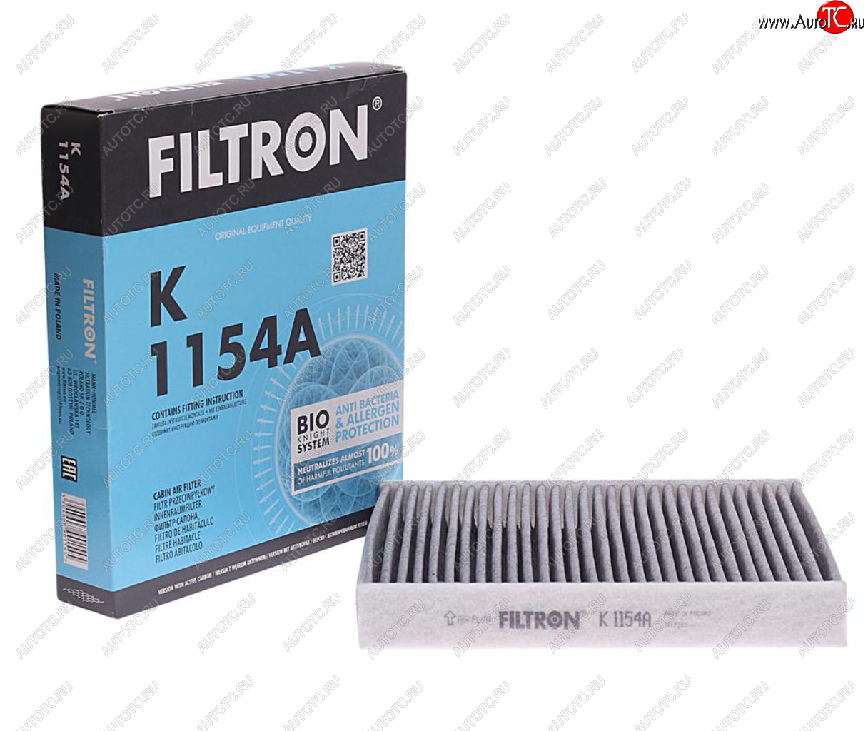 859 р. Фильтр воздушный салона FORD C-Max,Mondeo 4,S-Max VOLVO C30,S40 угольный FILTRON FILTRON k1154a  с доставкой в г. Майкоп