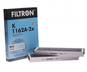 1 389 р. Фильтр воздушный салона AUDI A6 (05-11) угольный FILTRON FILTRON k1162a-2x  с доставкой в г. Майкоп. Увеличить фотографию 1