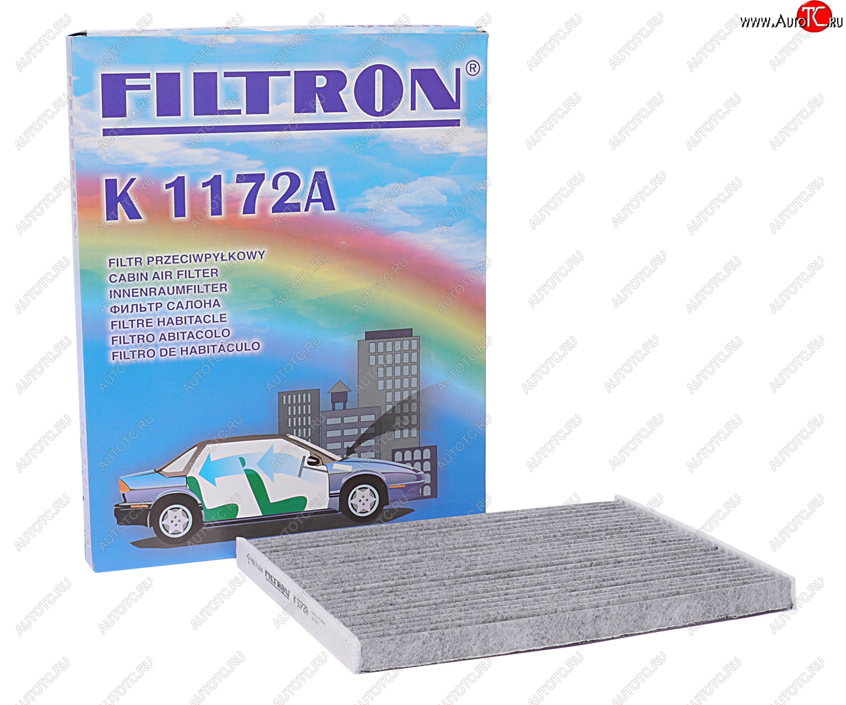 739 р. Фильтр воздушный салона OPEL Corsa D FIAT Grande Punto (05-) угольный FILTRON FILTRON k1172a  с доставкой в г. Майкоп