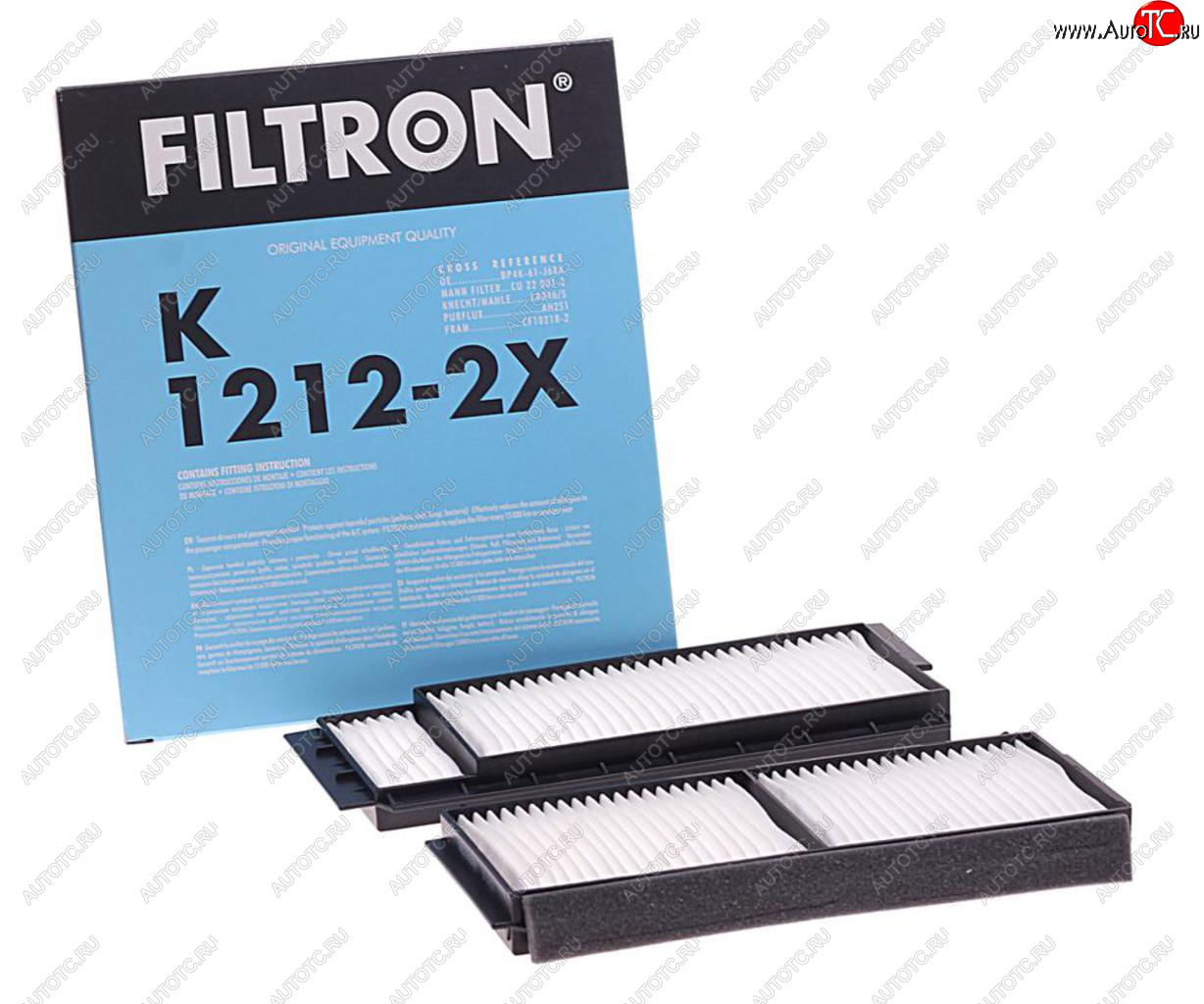 1 159 р. Фильтр воздушный салона MAZDA 5 (05-) FILTRON FILTRON k1212-2x  с доставкой в г. Майкоп