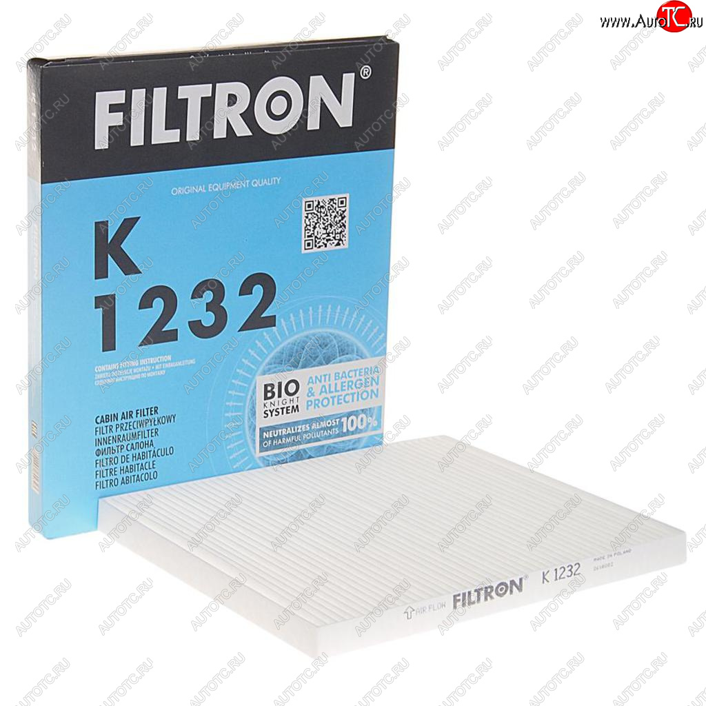 419 р. Фильтр воздушный салона HYUNDAI Tucson KIA Rio (05-),Sportage,Carens FILTRON FILTRON k1232  с доставкой в г. Майкоп