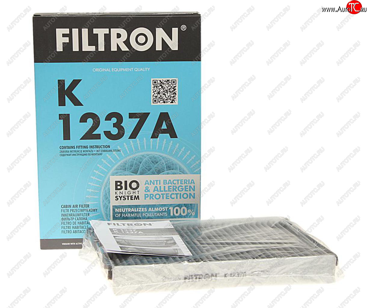 1 399 р. Фильтр воздушный салона VOLVO S60 (10-),S80 (06-),XC60 LAND ROVER Freelander 2 угольный FILTRON FILTRON k1237a  с доставкой в г. Майкоп