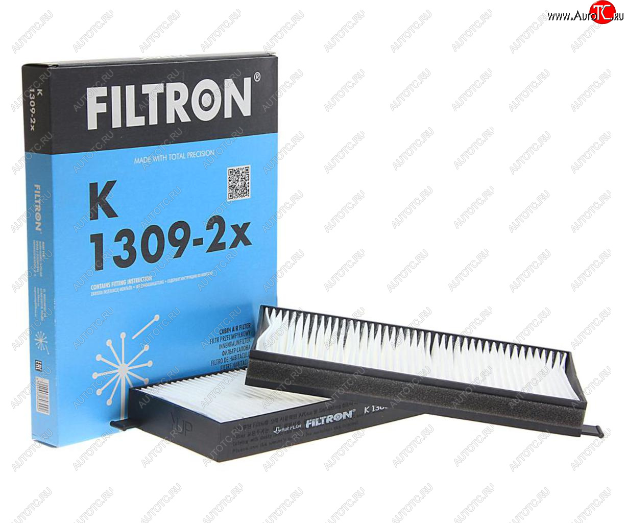 1 049 р. Фильтр воздушный салона SSANGYONG Actyon (05-11),Kyron (05-) комплект FILTRON FILTRON k1309-2x  с доставкой в г. Майкоп