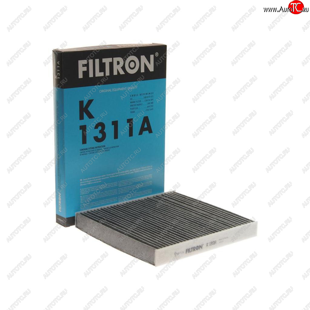 919 р. Фильтр воздушный салона VW Golf (14-) AUDI A3 (12-) SEAT Leon (12-) угольный FILTRON FILTRON k1311a  с доставкой в г. Майкоп