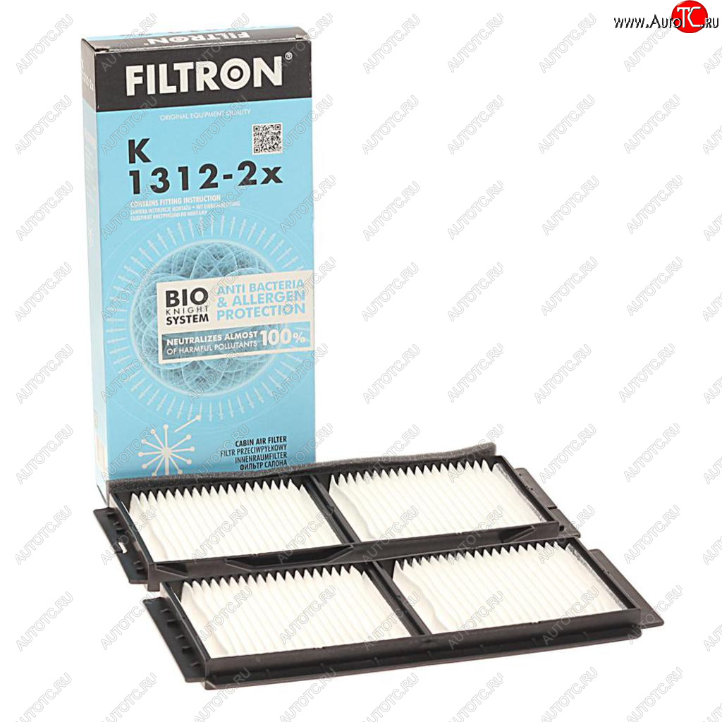 1 099 р. Фильтр воздушный салона MAZDA 3 (08-13) комплект (2шт.) FILTRON FILTRON k1312-2x  с доставкой в г. Майкоп