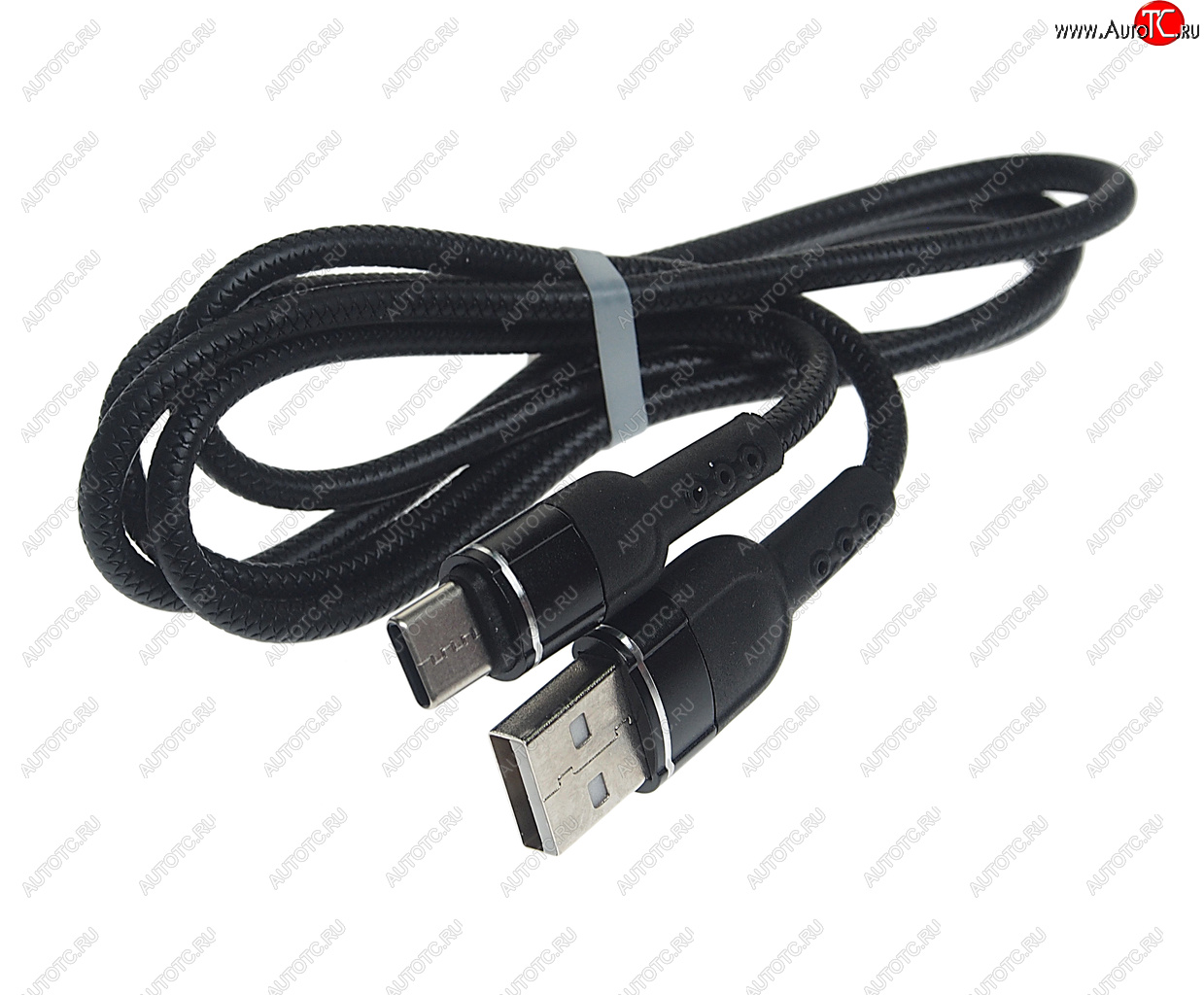 202 р. Кабель USB Type C 1м FAISON FAISON k-132 metal line black FAISON k-132 metal line black  с доставкой в г. Майкоп