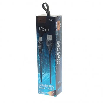 169 р. Кабель iPhone (5-) 1м FAISON FAISON k-50 zero blue  с доставкой в г. Майкоп. Увеличить фотографию 2