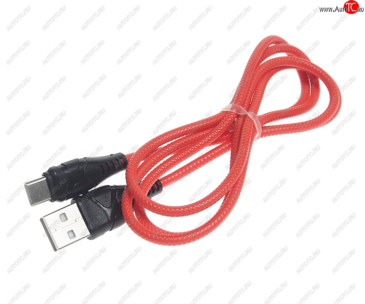 199 р. Кабель USB Type C 1м FAISON FAISON k-50 zero red  с доставкой в г. Майкоп