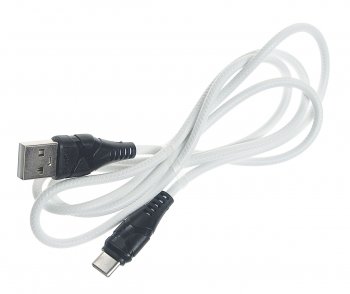 196 р. Кабель USB Type C 1м FAISON FAISON k-50 zero white  с доставкой в г. Майкоп. Увеличить фотографию 1
