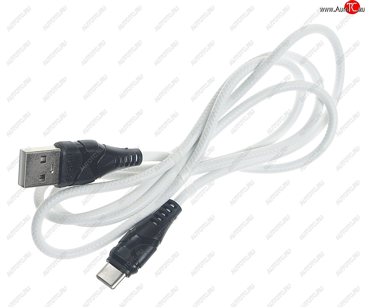 196 р. Кабель USB Type C 1м FAISON FAISON k-50 zero white  с доставкой в г. Майкоп