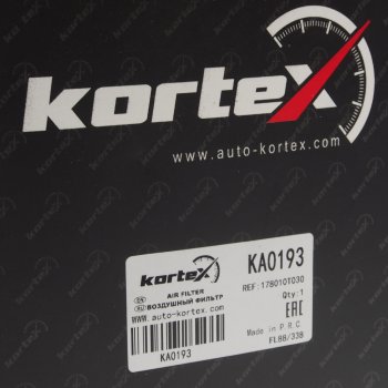 339 р. Фильтр воздушный TOYOTA Auris,Corolla (07-),Avensis (09-) KORTEX KORTEX ka0193 KORTEX ka0193  с доставкой в г. Майкоп. Увеличить фотографию 3