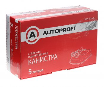 3 599 р. Канистра 5л сталь плоская со сливным устройством AUTOPROFI AUTOPROFI kan-500 (5l)  с доставкой в г. Майкоп. Увеличить фотографию 2