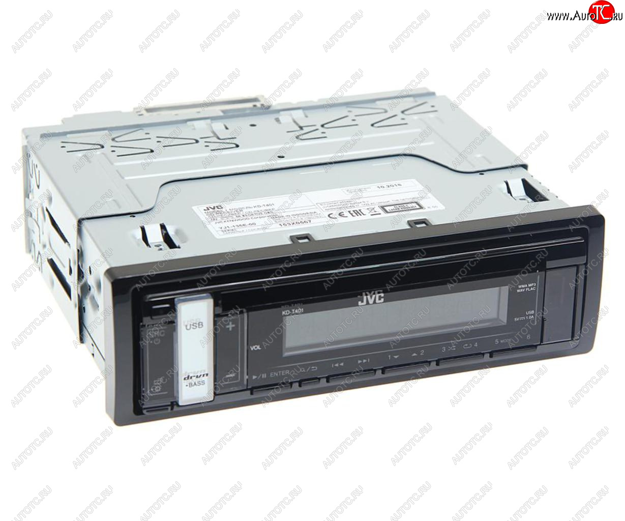 9 949 р. Магнитола автомобильная 1DIN JVC JVC kd-t401  с доставкой в г. Майкоп
