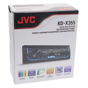 9 799 р. Магнитола автомобильная 1DIN JVC JVC kd-x355  с доставкой в г. Майкоп. Увеличить фотографию 2