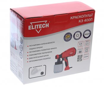 4 849 р. Краскораспылитель электрический 400Вт ELITECH ELITECH кэ 400п  с доставкой в г. Майкоп. Увеличить фотографию 4