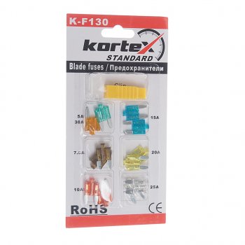 207 р. Предохранитель 5-30А флажковый MINI с индикатором LED комплект 12шт. KORTEX KORTEX kf130  с доставкой в г. Майкоп. Увеличить фотографию 1