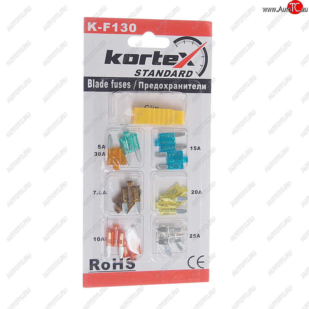 207 р. Предохранитель 5-30А флажковый MINI с индикатором LED комплект 12шт. KORTEX KORTEX kf130  с доставкой в г. Майкоп