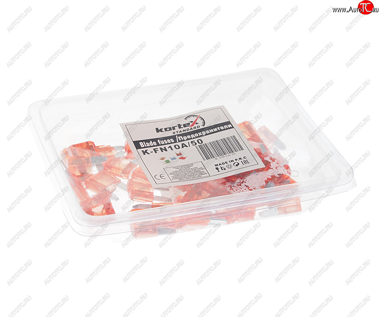 6 р. Предохранитель 10A флажковый MINI (1шт.) KORTEX KORTEX kfn10a50-1 KORTEX kfn10a50-1  с доставкой в г. Майкоп