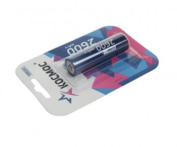 459 р. Батарейка 18650 3.7V аккумулятор 2600mAh блистер КОСМОС КОСМОС koc18650li-ion26ubl1  с доставкой в г. Майкоп. Увеличить фотографию 2