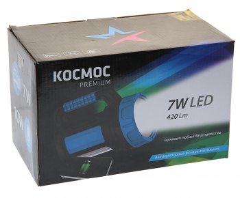 2 299 р. Фонарь-прожектор аккумуляторный КОСМОС КОСМОС kosaccu9107wusb  с доставкой в г. Майкоп. Увеличить фотографию 4