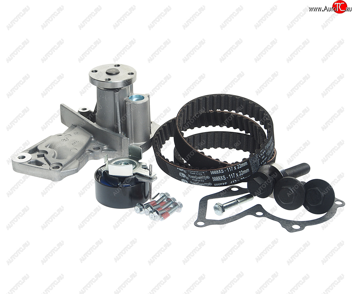 16 699 р. Комплект ГРМ FORD Fusion,Focus 2 (1.41.6) с насосом водяным GATES GATES kp15669xs  с доставкой в г. Майкоп