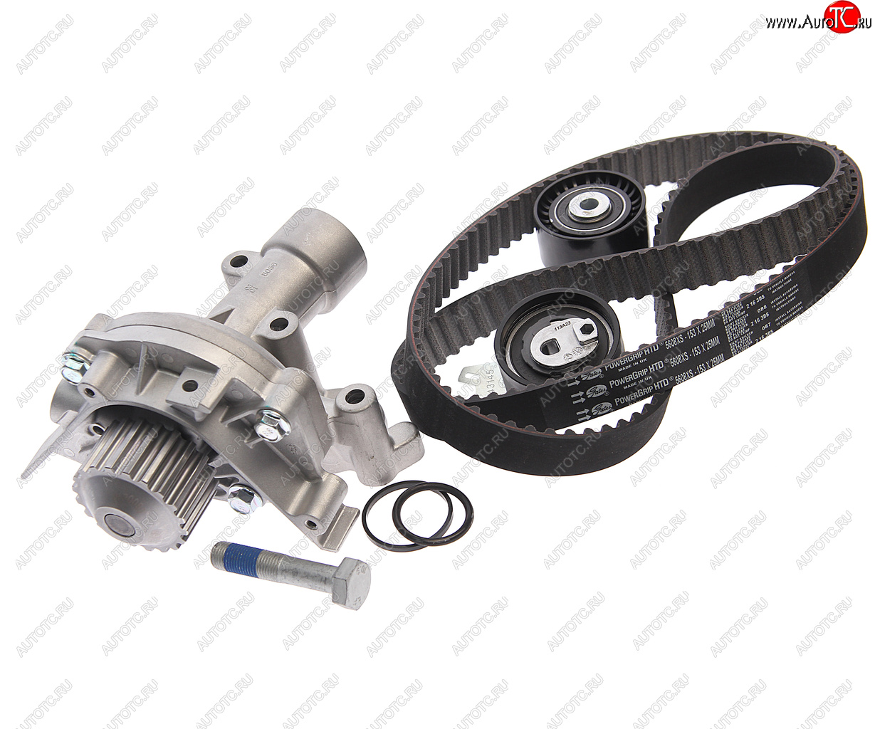 19 499 р. Комплект ГРМ PEUGEOT 206,307,407 (04-10) CITROEN C4,C5 (01-) с насосом водяным GATES GATES kp25608xs  с доставкой в г. Майкоп