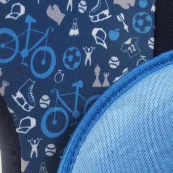8 849 р. Автокресло детское 9-36кг (I-II-III) 1-12лет синий велосипед Isofix Sputnik KIDS PLANET SIGER kres2554  с доставкой в г. Майкоп. Увеличить фотографию 4