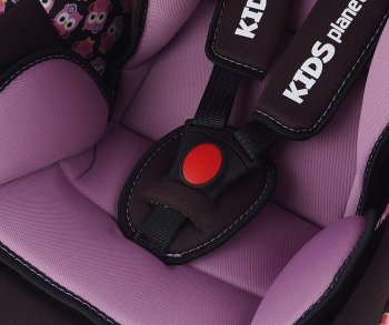 4 599 р. Автокресло детское 0-13кг (0+) 0-1.5лет розовые совы Luna SG321 KIDS PLANET SIGER kres2560  с доставкой в г. Майкоп. Увеличить фотографию 4
