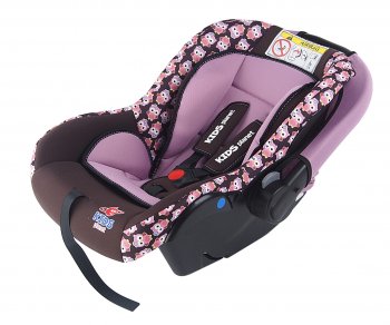 4 599 р. Автокресло детское 0-13кг (0+) 0-1.5лет розовые совы Luna SG321 KIDS PLANET SIGER kres2560  с доставкой в г. Майкоп. Увеличить фотографию 1