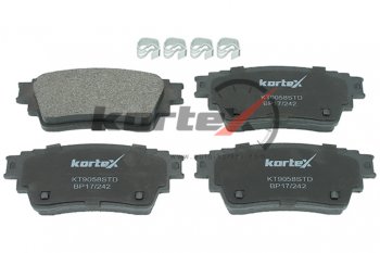 1 699 р. Колодки тормозные задние (4шт.) KORTEX Mitsubishi Outlander GF 2-ой рестайлинг (2015-2018)  с доставкой в г. Майкоп. Увеличить фотографию 3
