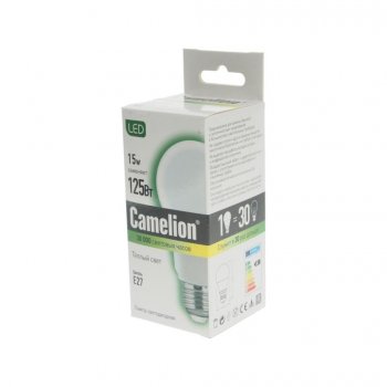 183 р. Лампа светодиодная E27 A60 15W (125W) 220V теплый BasicPower CAMELION CAMELION led15-a60830e27  с доставкой в г. Майкоп. Увеличить фотографию 2