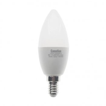 129 р. Лампа светодиодная E14 С35 8W (75W) 220V теплый BasicPower CAMELION CAMELION led8-c35830e14  с доставкой в г. Майкоп. Увеличить фотографию 1