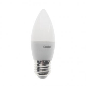 119 р. Лампа светодиодная E27 С35 8W (75W) 220V теплый BasicPower CAMELION CAMELION led8-c35830e27  с доставкой в г. Майкоп. Увеличить фотографию 1